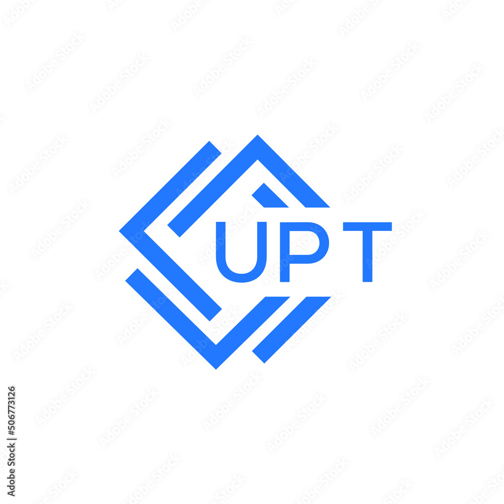 UPT technology letter logo design on white  background. UPT creative initials technology letter logo concept. UPT technology letter design.
