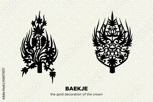 Gold Decoration of Crown in the Baekje