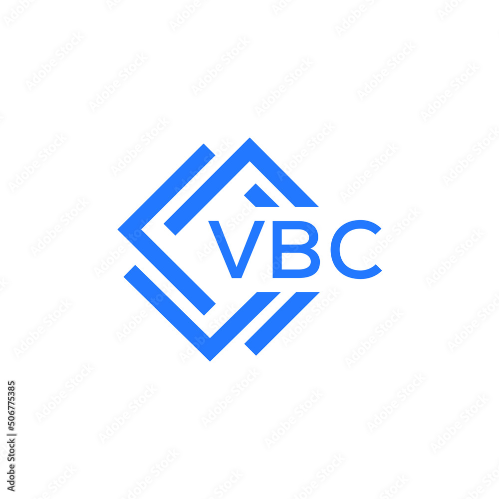 VBC technology letter logo design on white  background. VBC creative initials technology letter logo concept. VBC technology letter design.