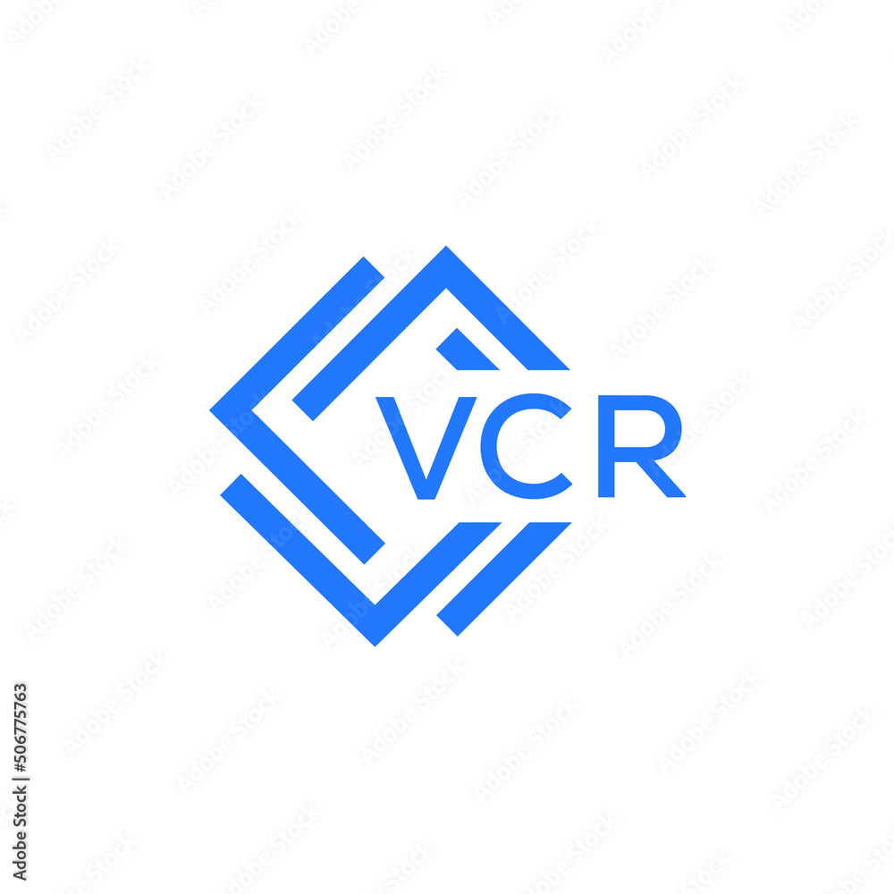 VCR technology letter logo design on white background. VCR creative initials technology letter logo concept. VCR technology letter design. VCR technology letter logo design on white background. VCR creative initials technology letter logo concept. VCR technology letter design.