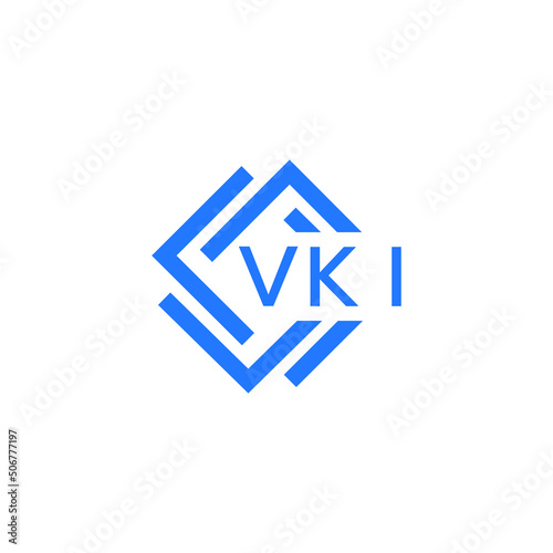 Free Download VKI technology letter logo design on white  background. VKI creative initials technology letter logo concept. VKI technology letter design. - GFXLoad