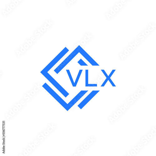 VLX technology letter logo design on white  background. VLX creative initials technology letter logo concept. VLX technology letter design.
 photo