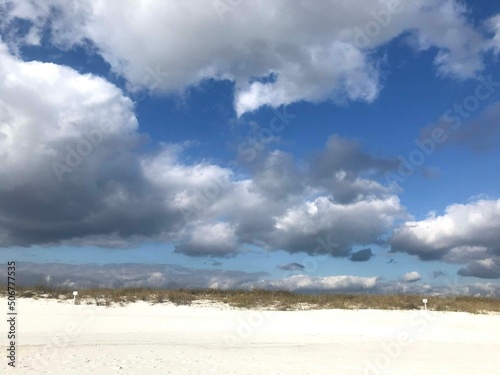 clouds over the sea