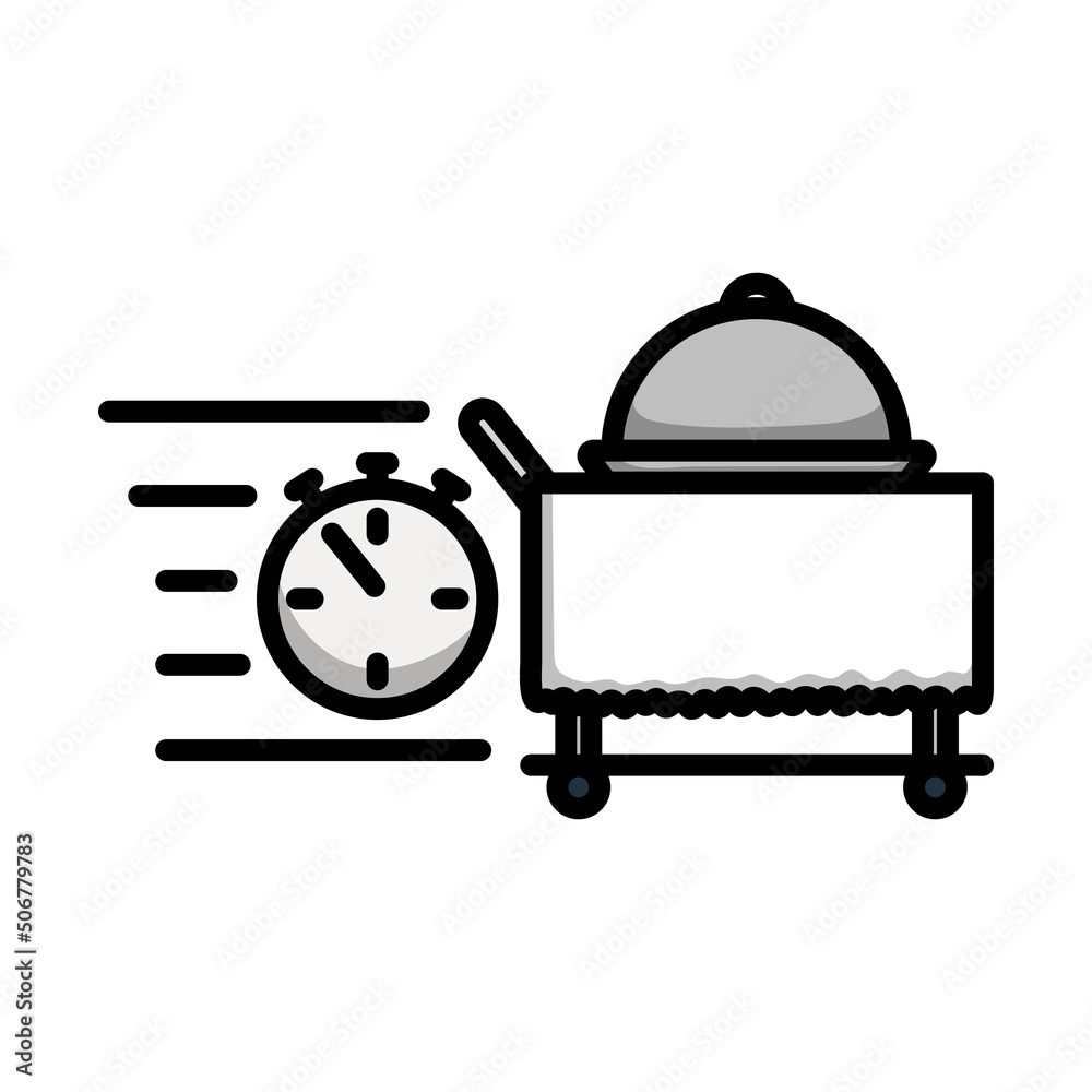 Obraz premium Fast Room Service Icon
