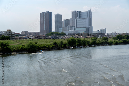多摩川の風景 Tamagawa River Japan