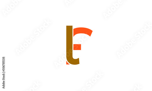 Alphabet letters Initials Monogram logo LF, FL, L and F