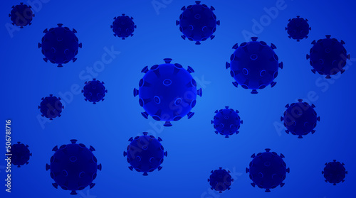 A coronavirus vector concept illustration