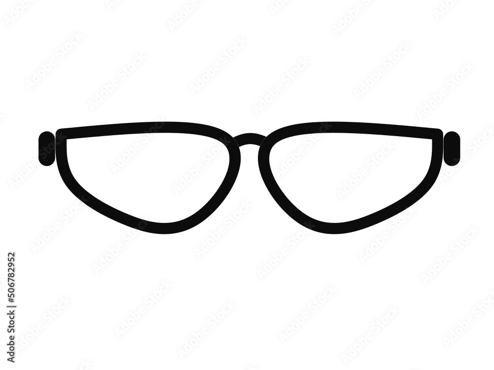 Fototapeta premium glasses icon vector with simple design