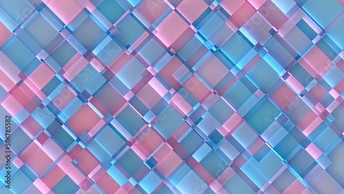 Geometric Background Abstract Pattern. Digital Paper. Soft Pastel Mosiac Texture.