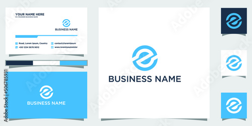 Abstract initials SE letter logo design vector illustration. Letter SE sand business card tamplate