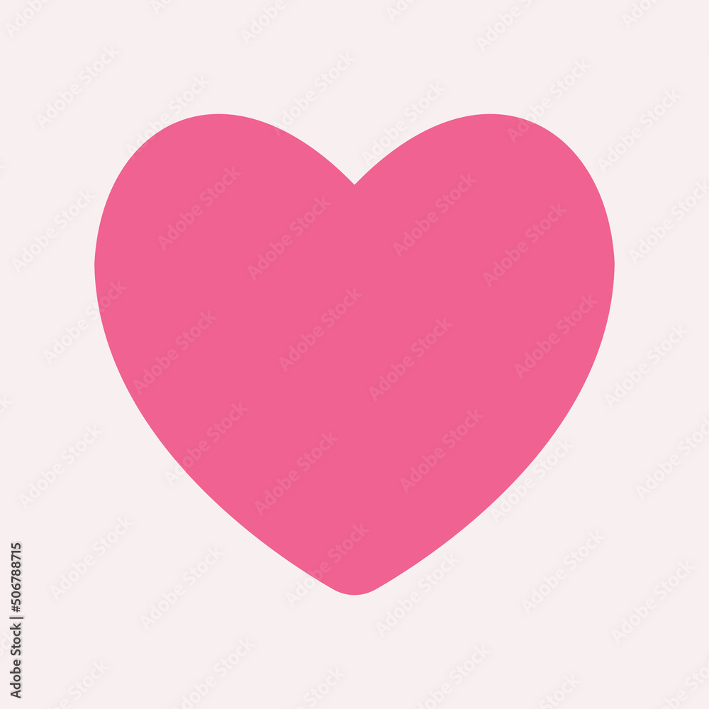 Heart icon in flat style, use for website mobile app presentation