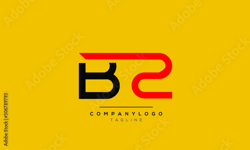 Alphabet letters Initials logo B2