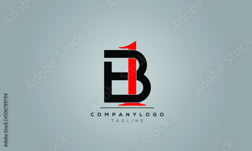  Alphabet letters Initials logo B1