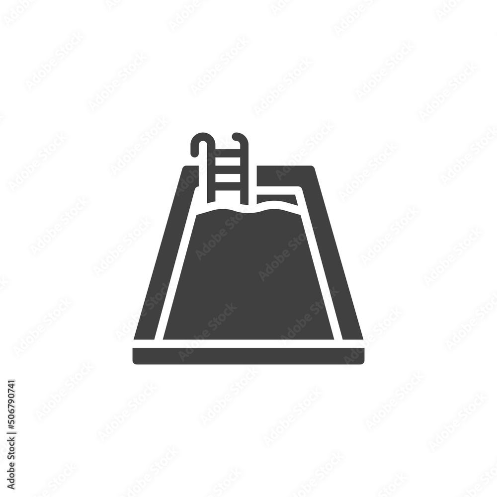 Swimming pool vector icon Swimming pool vector icon
