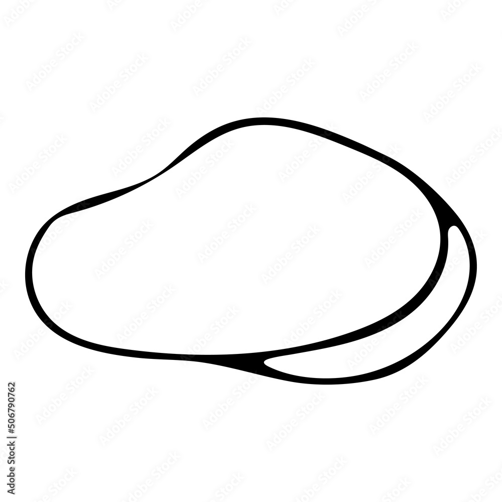 Hand drawn black and white Rock doodle sketch illustration. Hand drawn black and white Rock doodle sketch illustration.