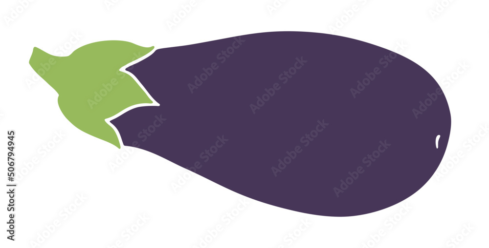 Round eggplant illustration Round eggplant illustration
