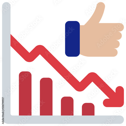 Ratings Down Icon