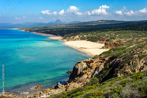 Sardegna, panorama della splendida e selvaggia costa di Scivu, ad Arbus, Italia, Europa  © Alessio Orrù