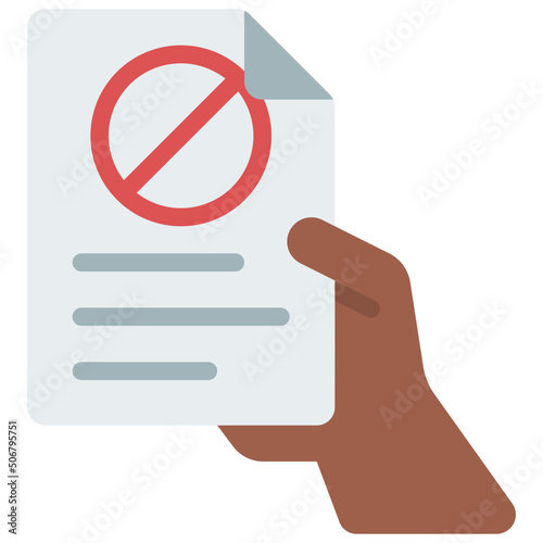Hand In Resignation Icon