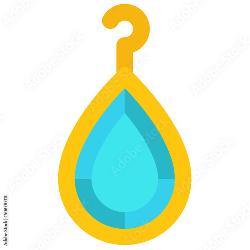 Droplet Gem Earring Icon