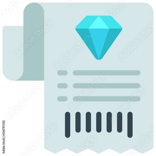 Diamond Receipt Icon