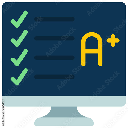 Computer Graded Test Icon