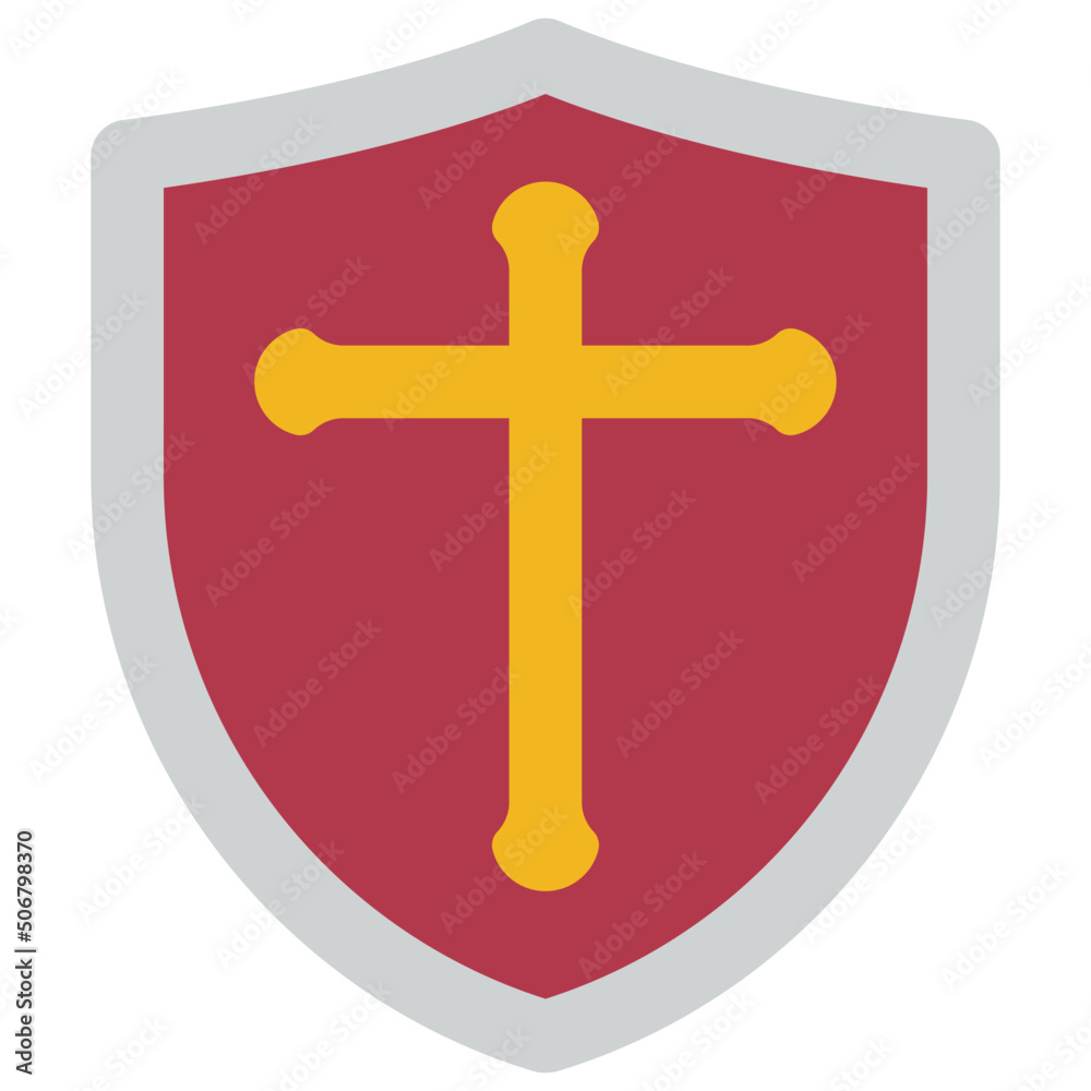 Fototapeta premium Medieval War Shield Icon