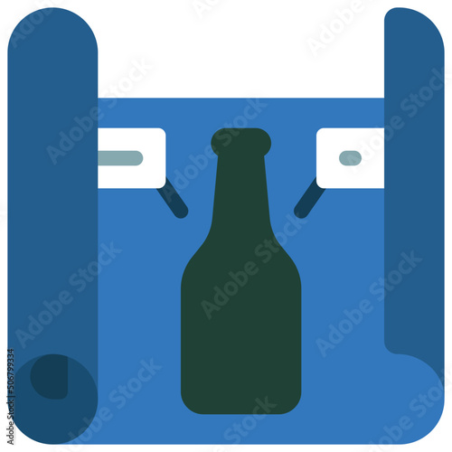 Bottle Blueprints Icon