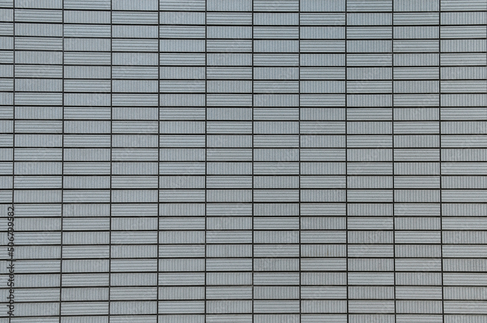ビルのタイル壁