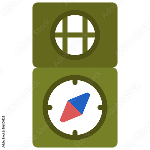 Tactical Compass Icon
