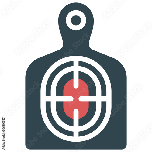 Gun Range Target Icon