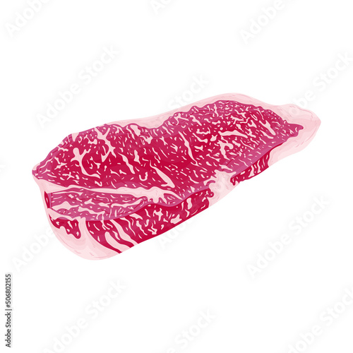 wagyu steak tenderloin vector restaurant menu kitchen bbq cartoon cute barbeque beef butcher dinner