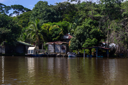 House in the river, tortuguero, costa rica