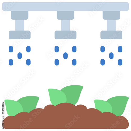 Irrigation Water Plants Icon
