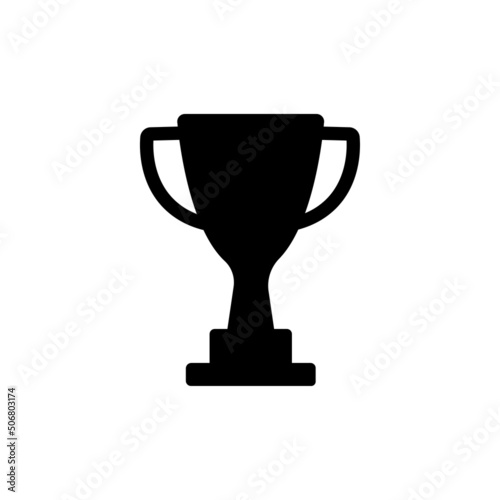 Trophy icon in trendy flat style. Sign can be used for illustration, logo, mobile, app, design.