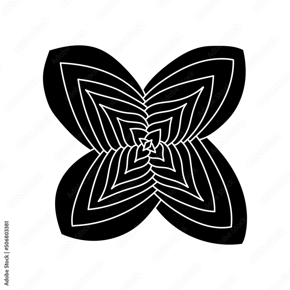 Succulent Haworthia in simple style, vector illustration. Desert flower for print and design. Silhouette mexican plant, graphic isolated element on a white background. Houseplant for decor interior Succulent Haworthia in simple style, vector illustration. Desert flower for print and design. Silhouette mexican plant, graphic isolated element on a white background. Houseplant for decor interior
