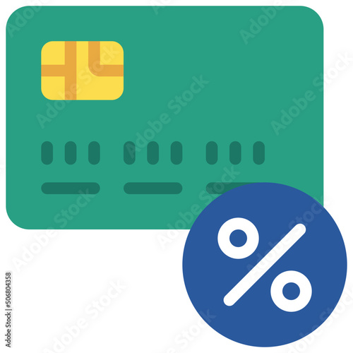 Credit Card Interest Rate Icon