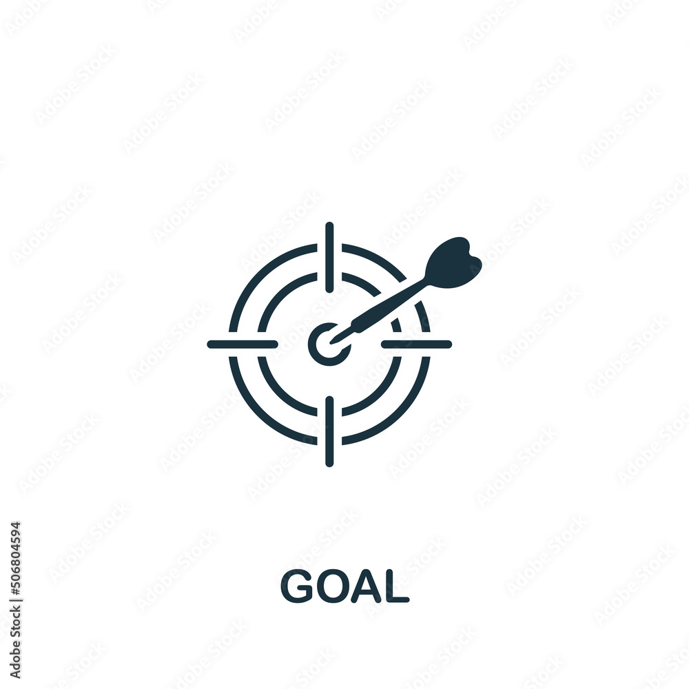 Goal icon. Monochrome simple Success icon for templates, web design and infographics Goal icon. Monochrome simple Success icon for templates, web design and infographics