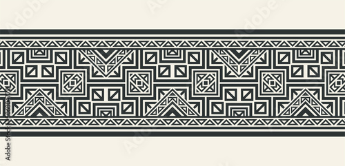 ornament style ethnic seamless borders
