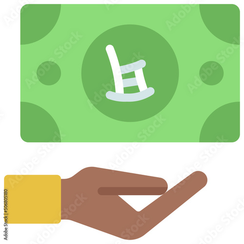 Give Pension Money Icon