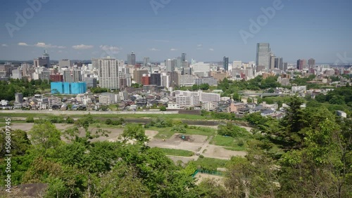 Sendai City view from Aoba Castle photo