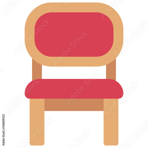 Curved Back Chair Icon