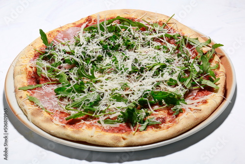 Obraz na płótnie Pizza Mista Kochschinken w salonie