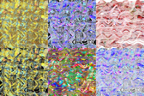 Abstraction. Background, texture. From different backgrounds. A set of different textures, patterns. Not seamless. Template for decoration.