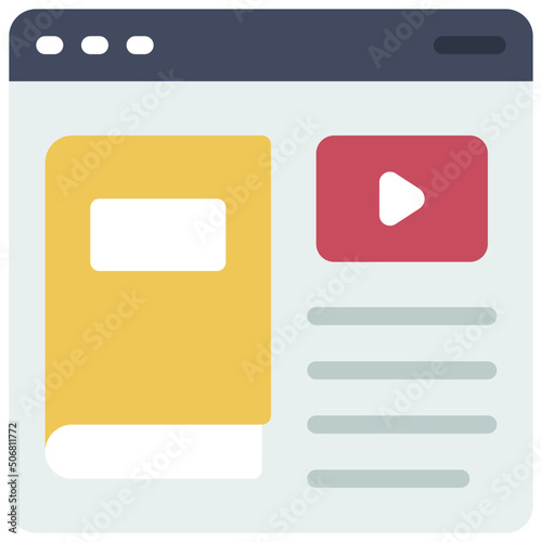 Online Educational Course Icon