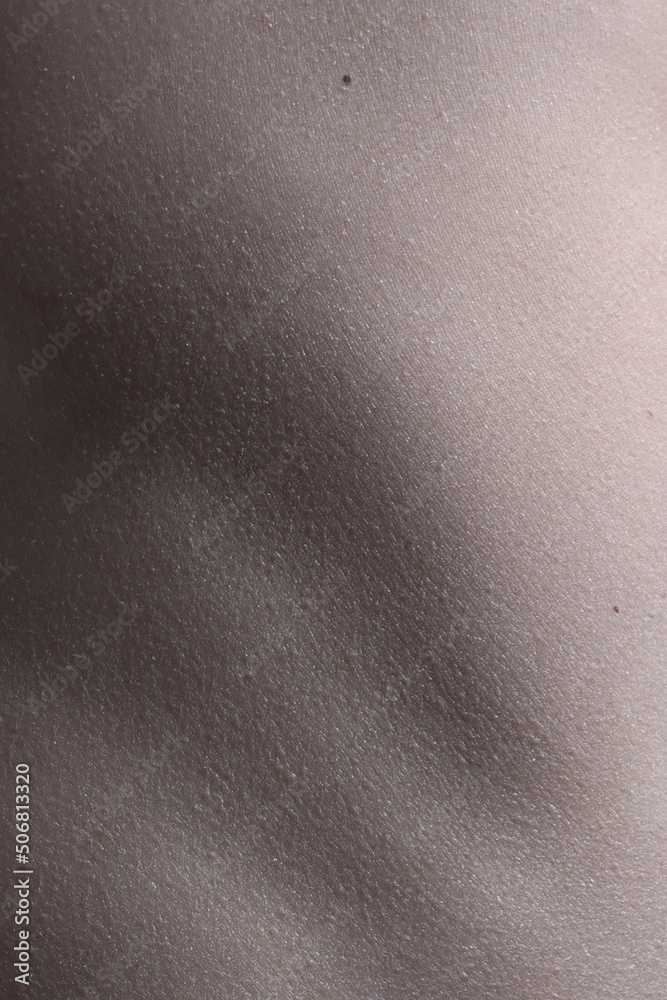 Goosebumps. Detailed texture of human female skin. Close up part of woman's body. Skincare, bodycare, healthcare, hygiene and medicine concept. Macro photography Goosebumps. Detailed texture of human female skin. Close up part of woman's body. Skincare, bodycare, healthcare, hygiene and medicine concept. Macro photography