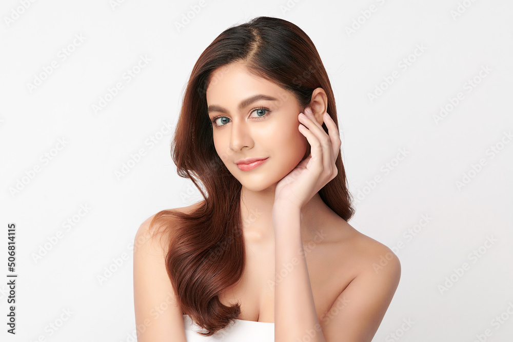 Beautiful young asian woman with clean fresh skin on white background, Face care, Facial treatment, Cosmetology, beauty and spa, Asian women portrait. Beautiful young asian woman with clean fresh skin on white background, Face care, Facial treatment, Cosmetology, beauty and spa, Asian women portrait.