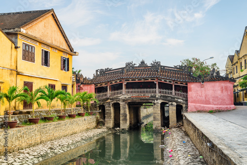 Awesome view of the Japanese Covered Bridge, Hoi An, Vietnam