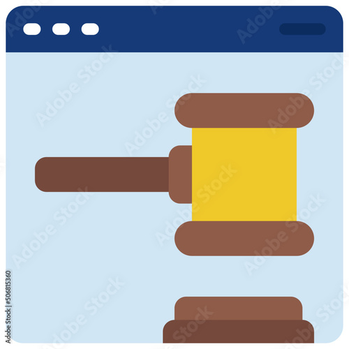 Online Law Icon