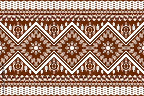 Geometric ethnic oriental traditional art pattern.Figure tribal embroidery style.Design for background,wallpaper,clothing,wrapping,fabric,element,,vector illustration.